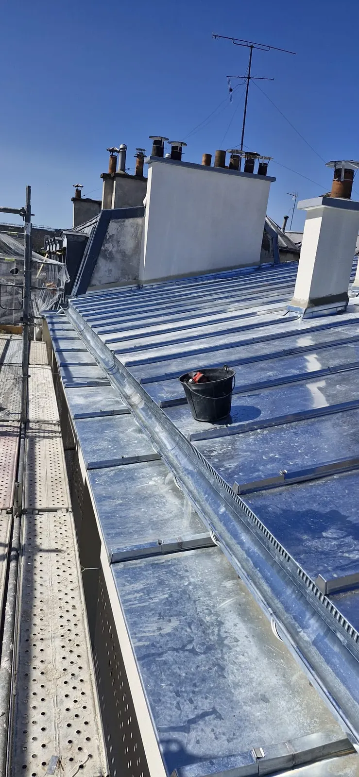Chantier de couverture dans les Yvelines