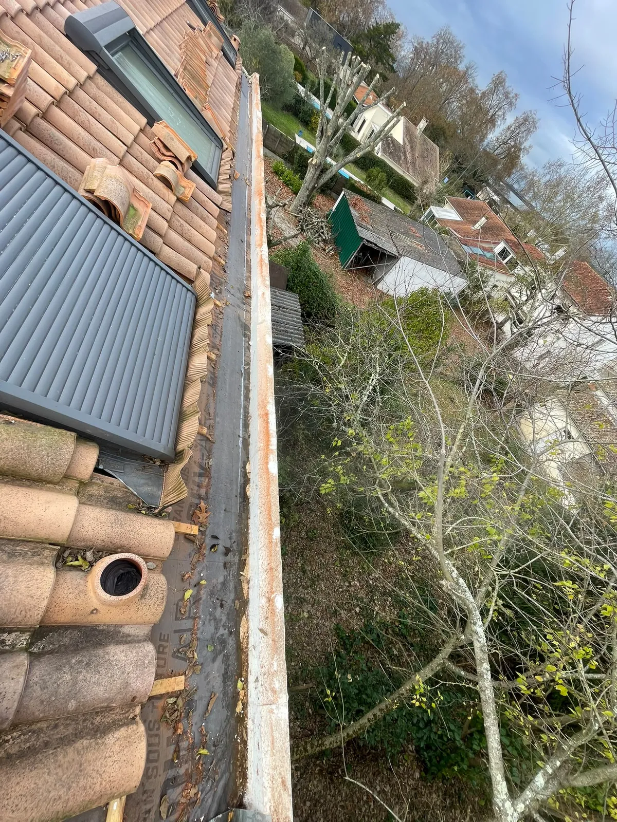 Chantier de couverture dans les Yvelines