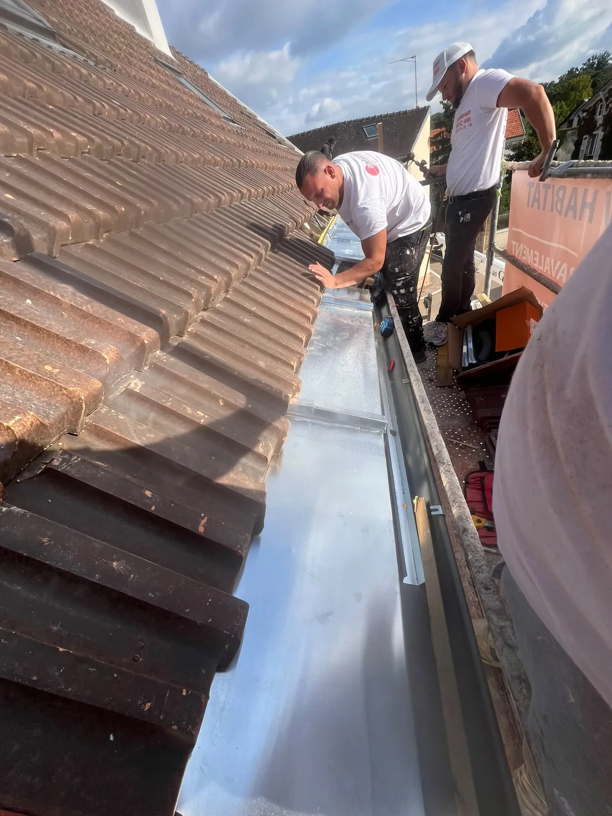 Chantier de couverture dans les Yvelines