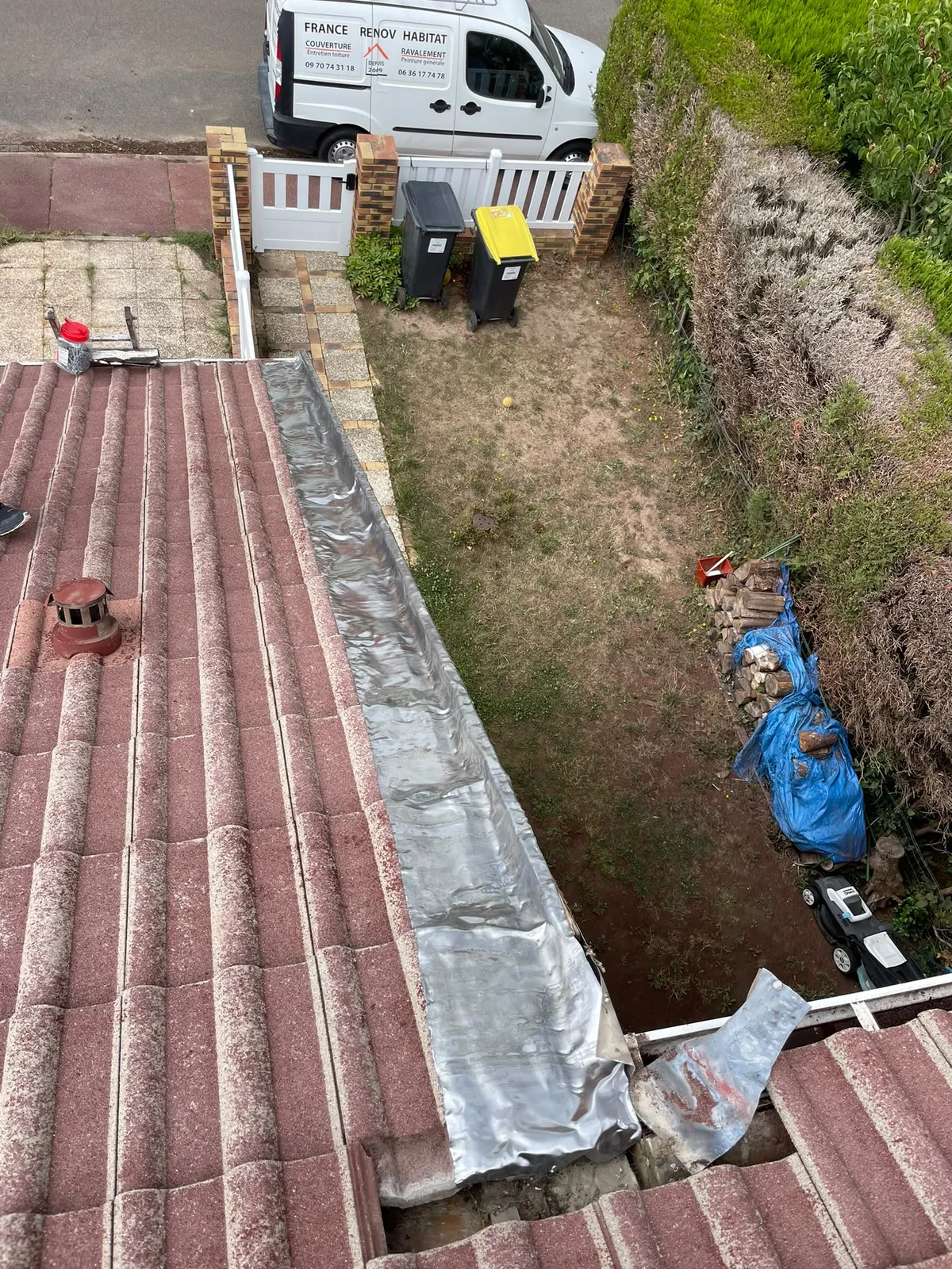 Chantier de couverture dans les Yvelines