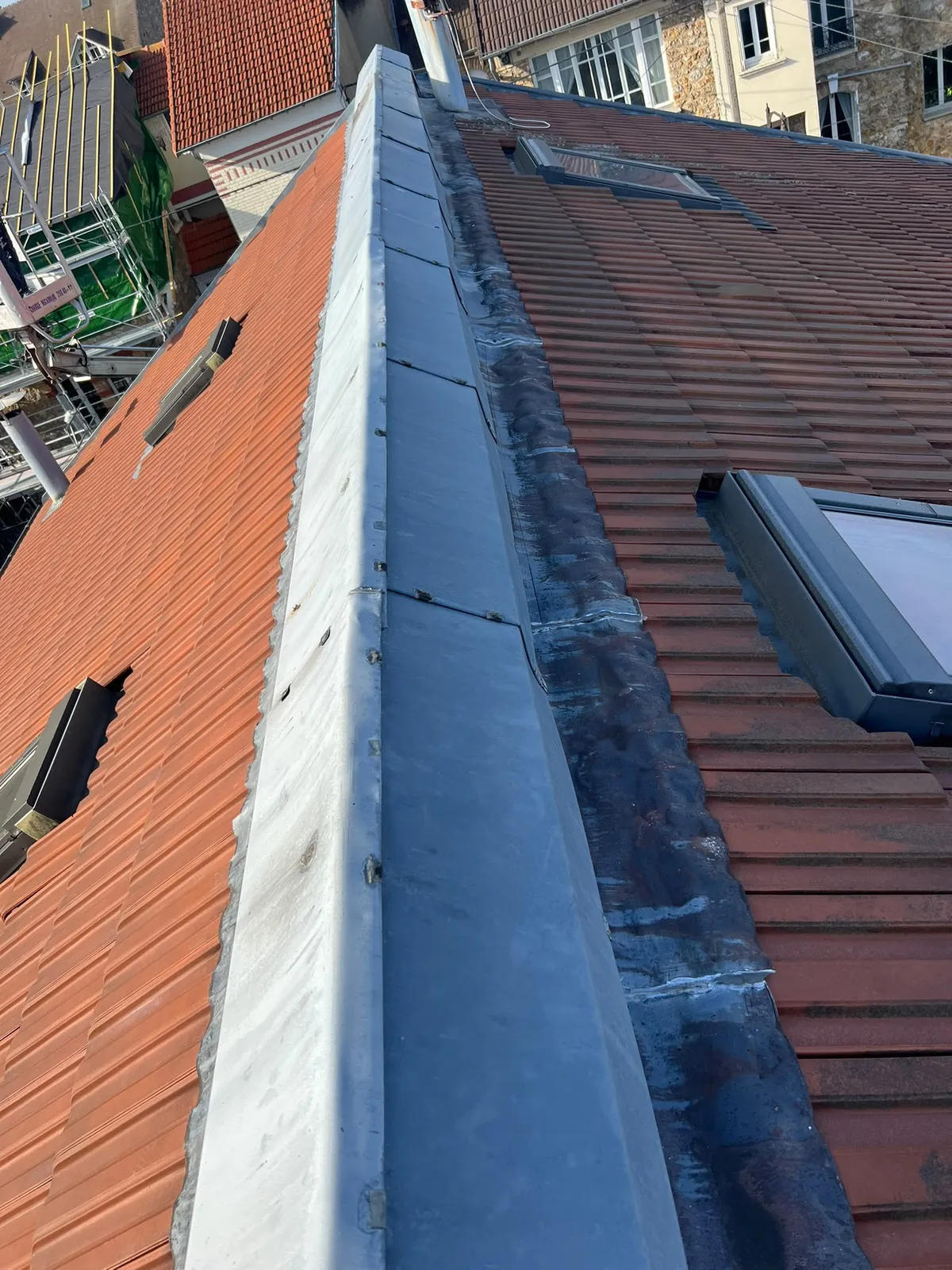 Chantier de couverture dans les Yvelines