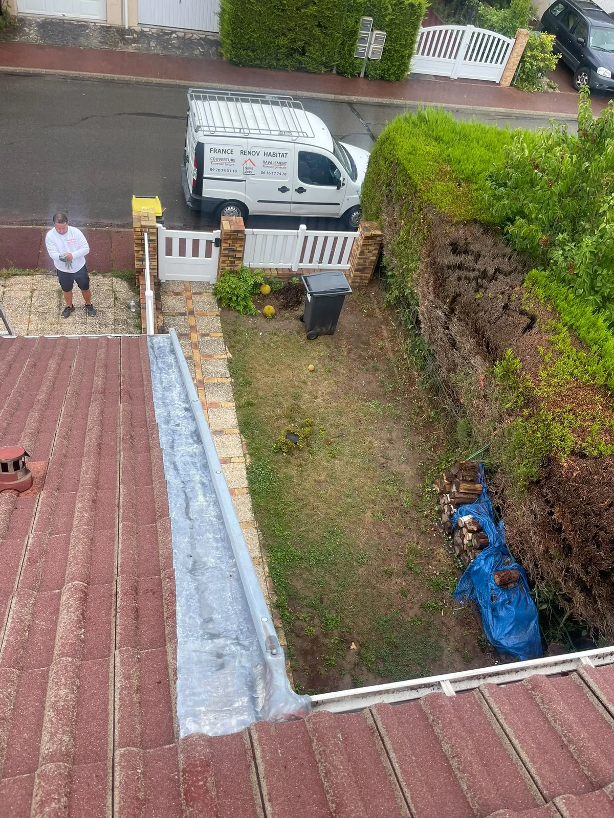 Chantier de couverture dans les Yvelines