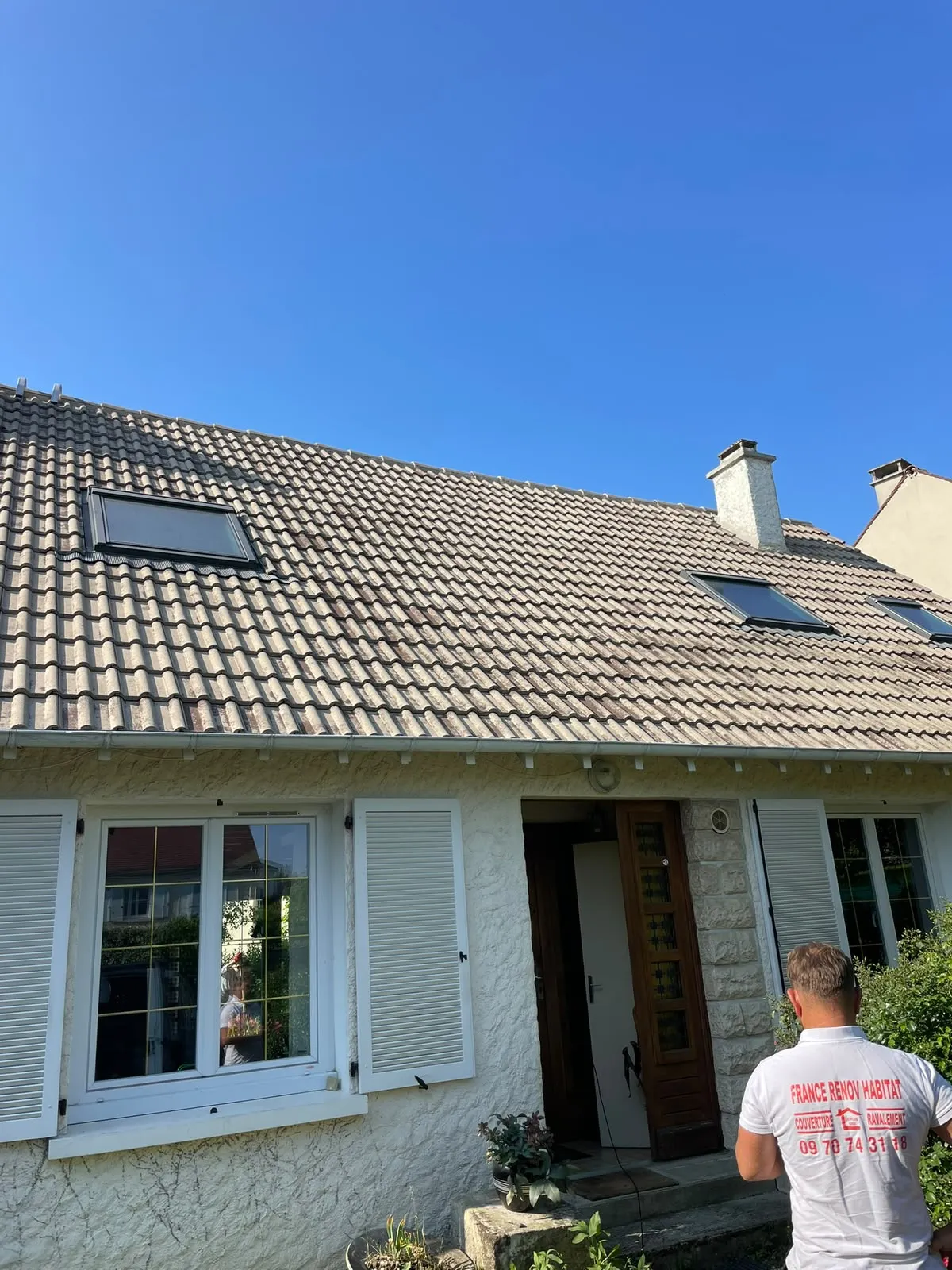 Chantier de couverture dans les Yvelines