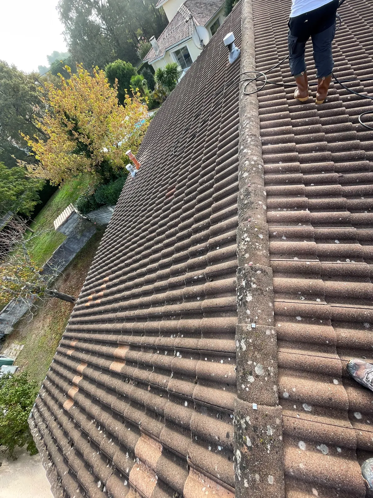 Chantier de couverture dans les Yvelines