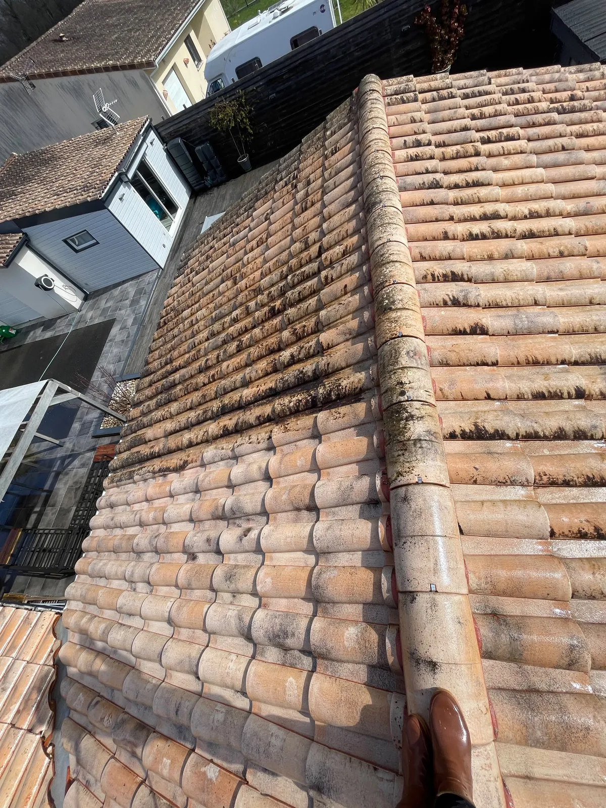 Chantier de couverture dans les Yvelines