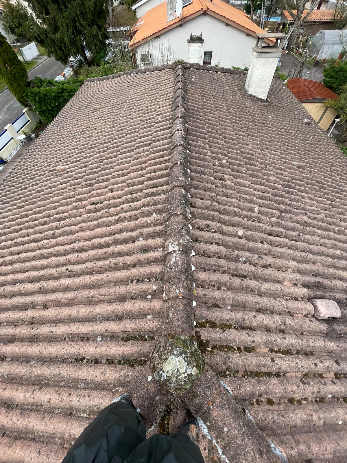 Chantier de couverture dans les Yvelines