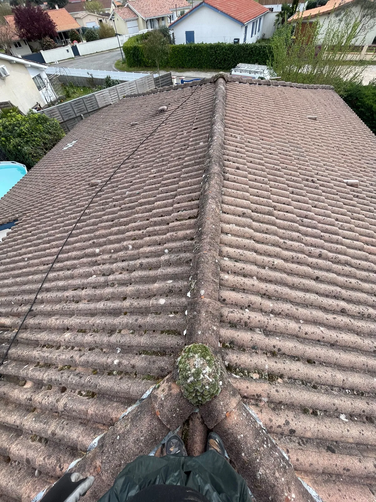 Chantier de couverture dans les Yvelines