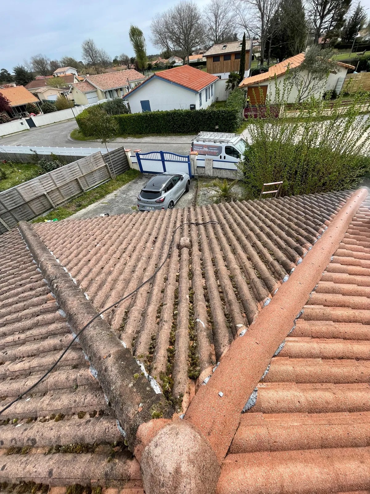 Chantier de couverture dans les Yvelines