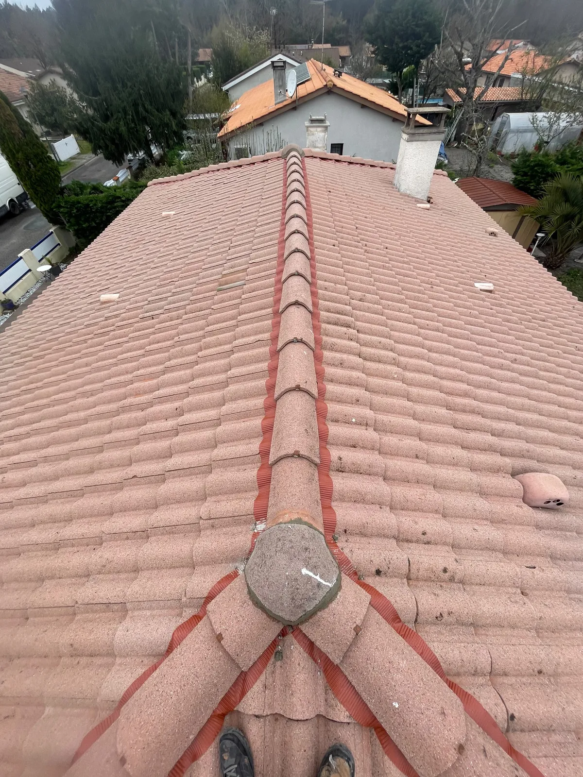 Chantier de couverture dans les Yvelines