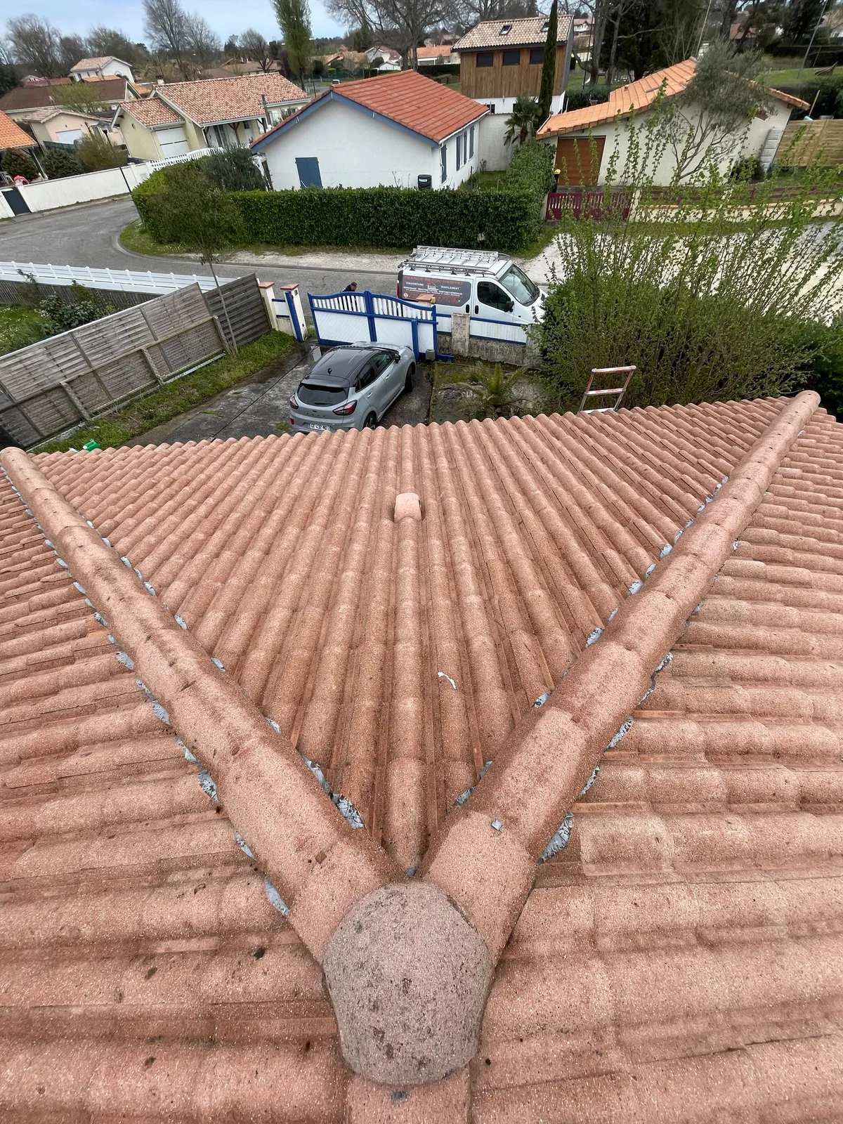 Chantier de couverture dans les Yvelines