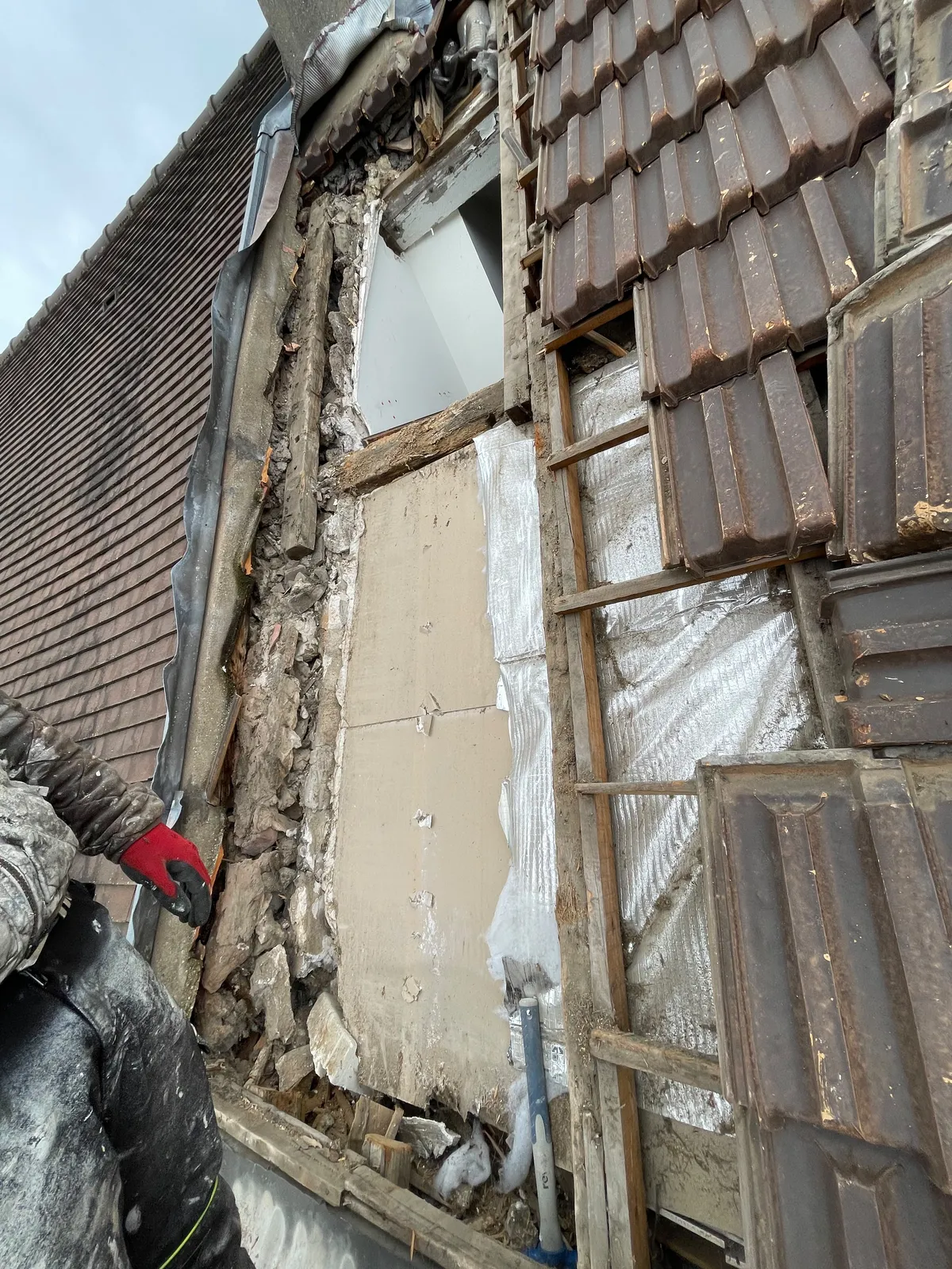 Chantier de couverture dans les Yvelines