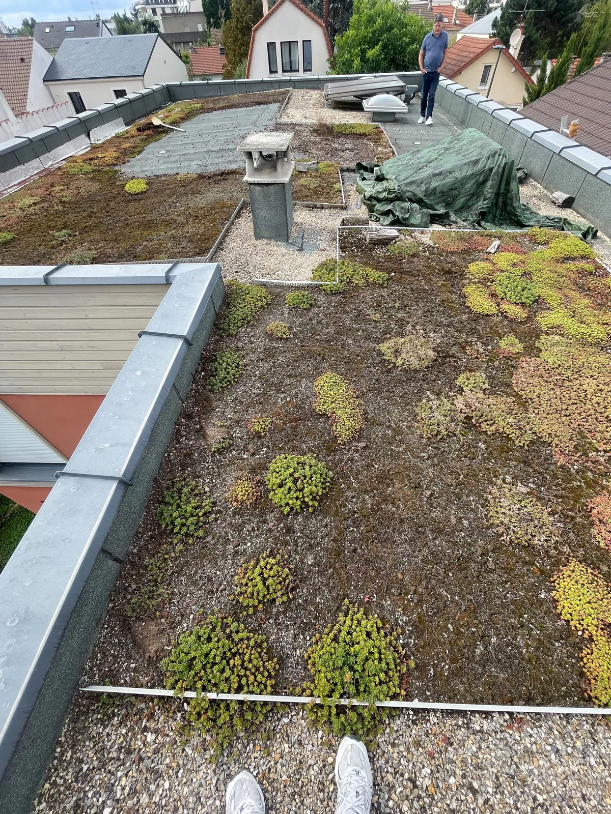 Chantier de couverture dans les Yvelines