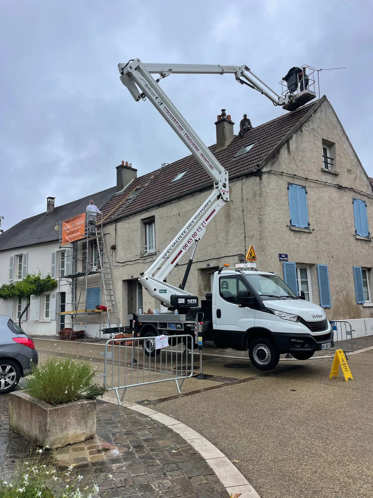 Chantier de couverture dans les Yvelines