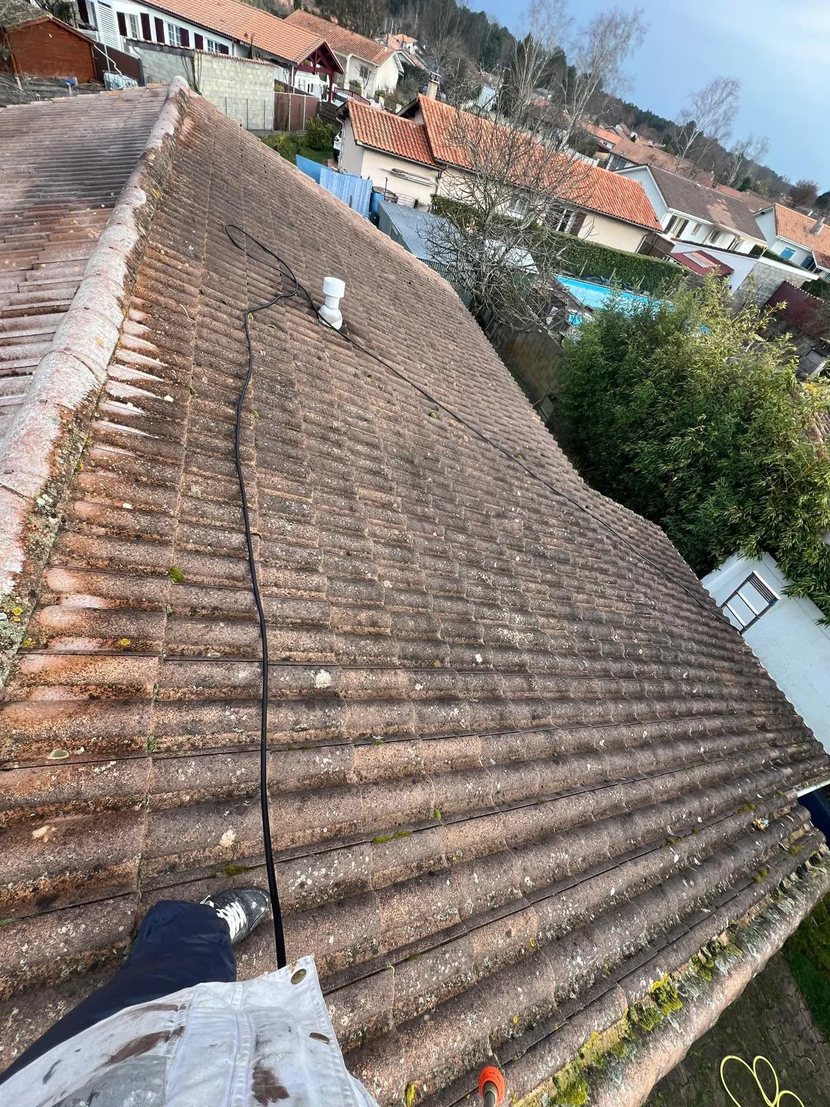 Chantier de couverture dans les Yvelines