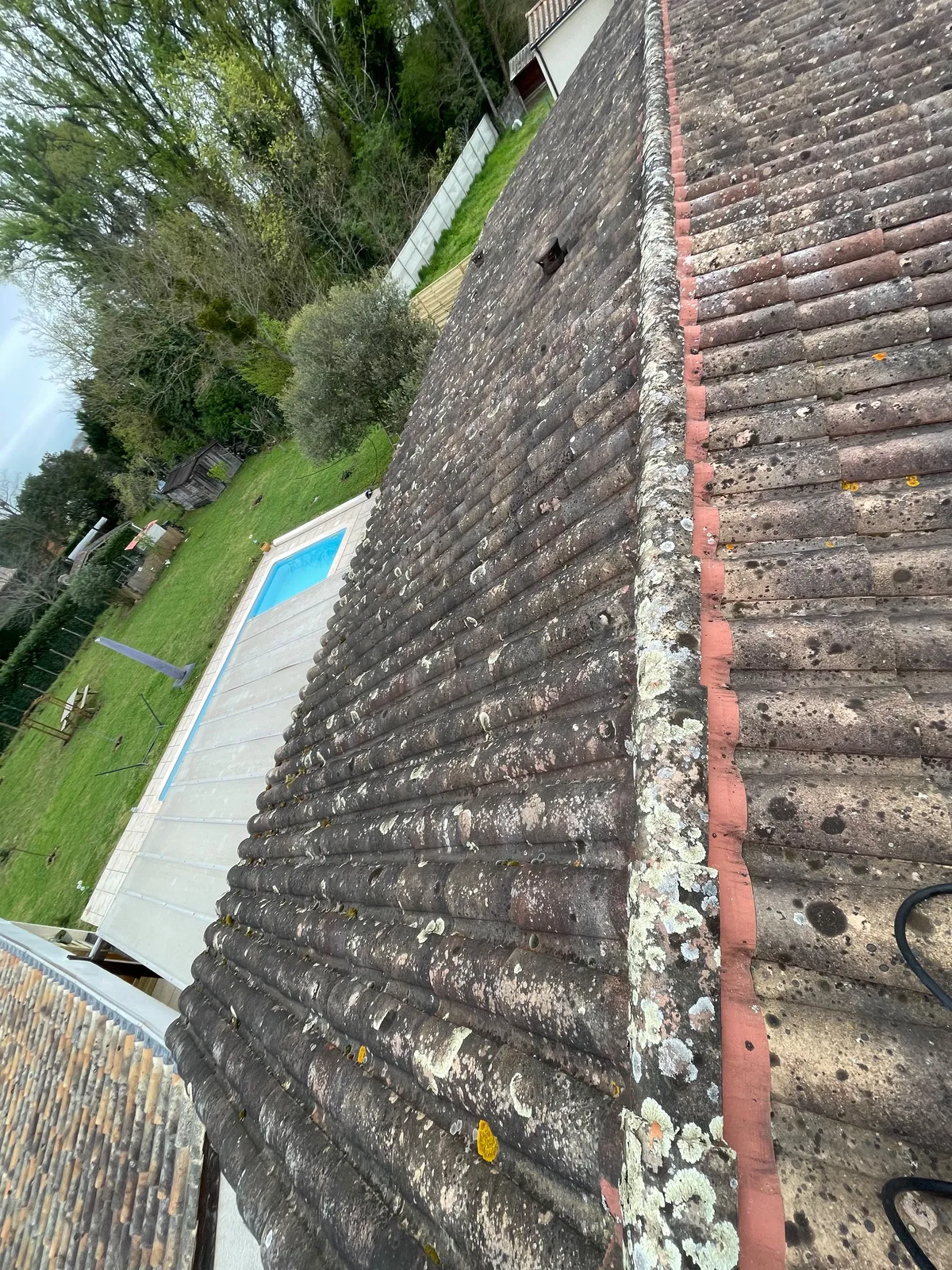 Chantier de couverture dans les Yvelines