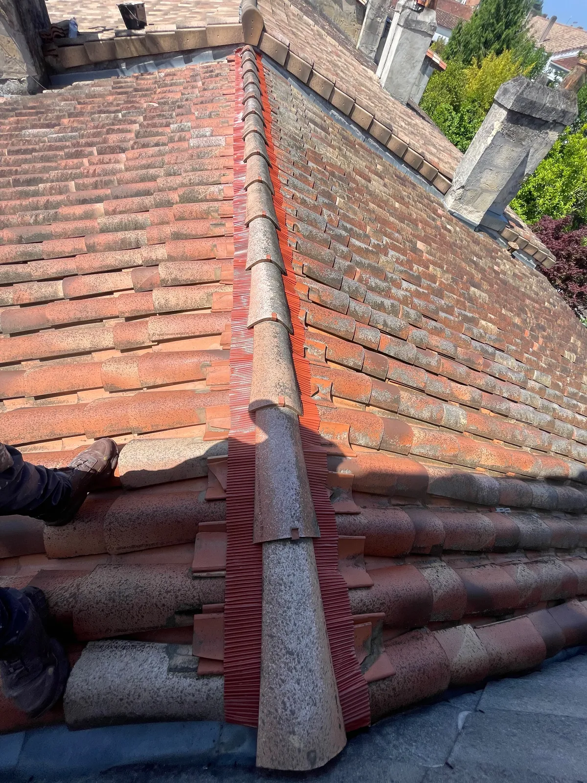 Chantier de couverture dans les Yvelines