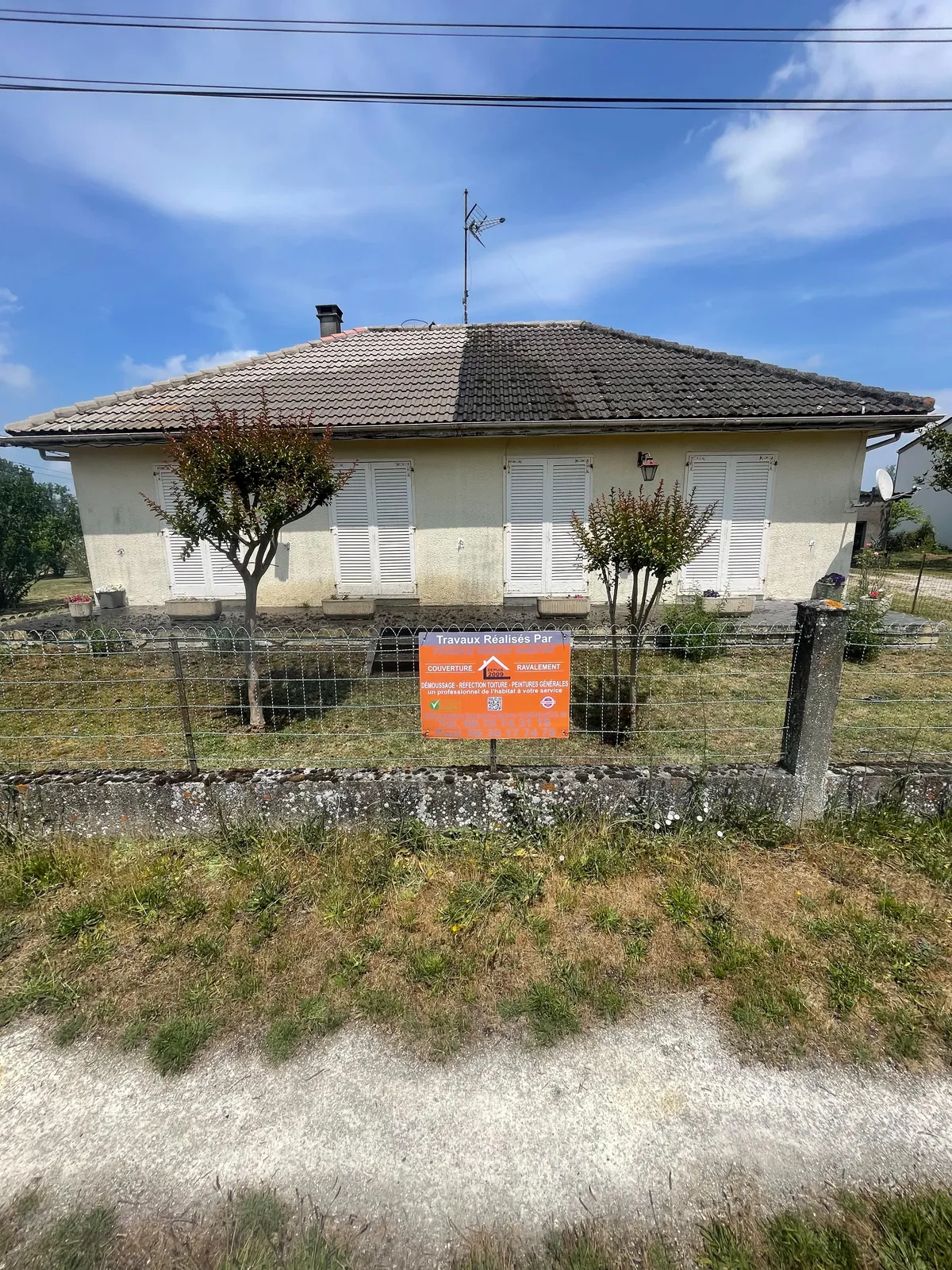 Chantier de couverture dans les Yvelines