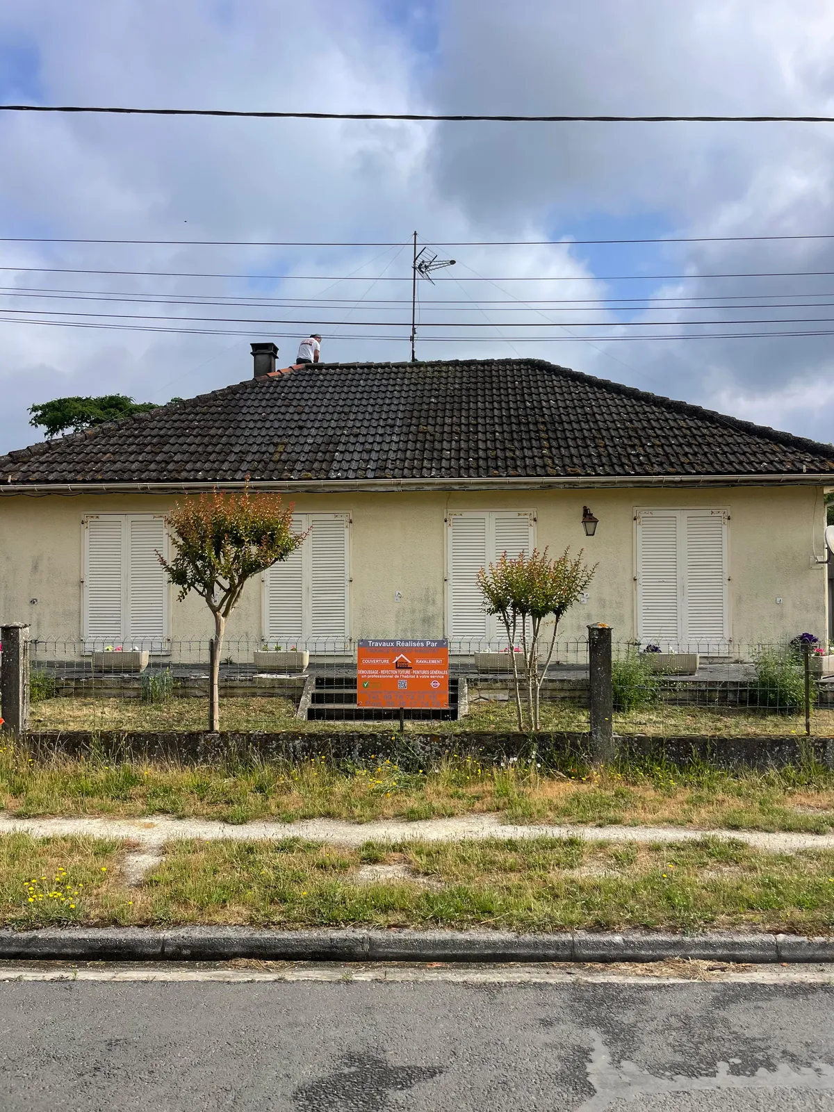 Chantier de couverture dans les Yvelines