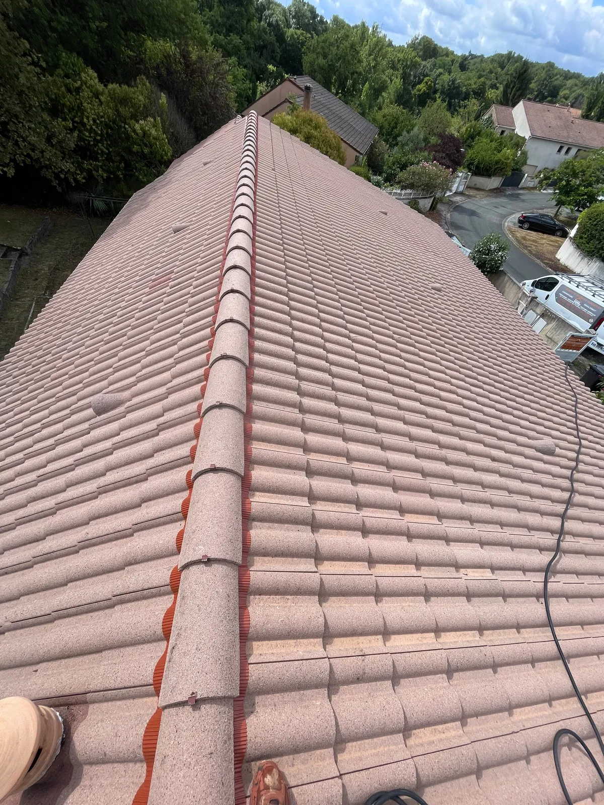 Chantier de couverture dans les Yvelines