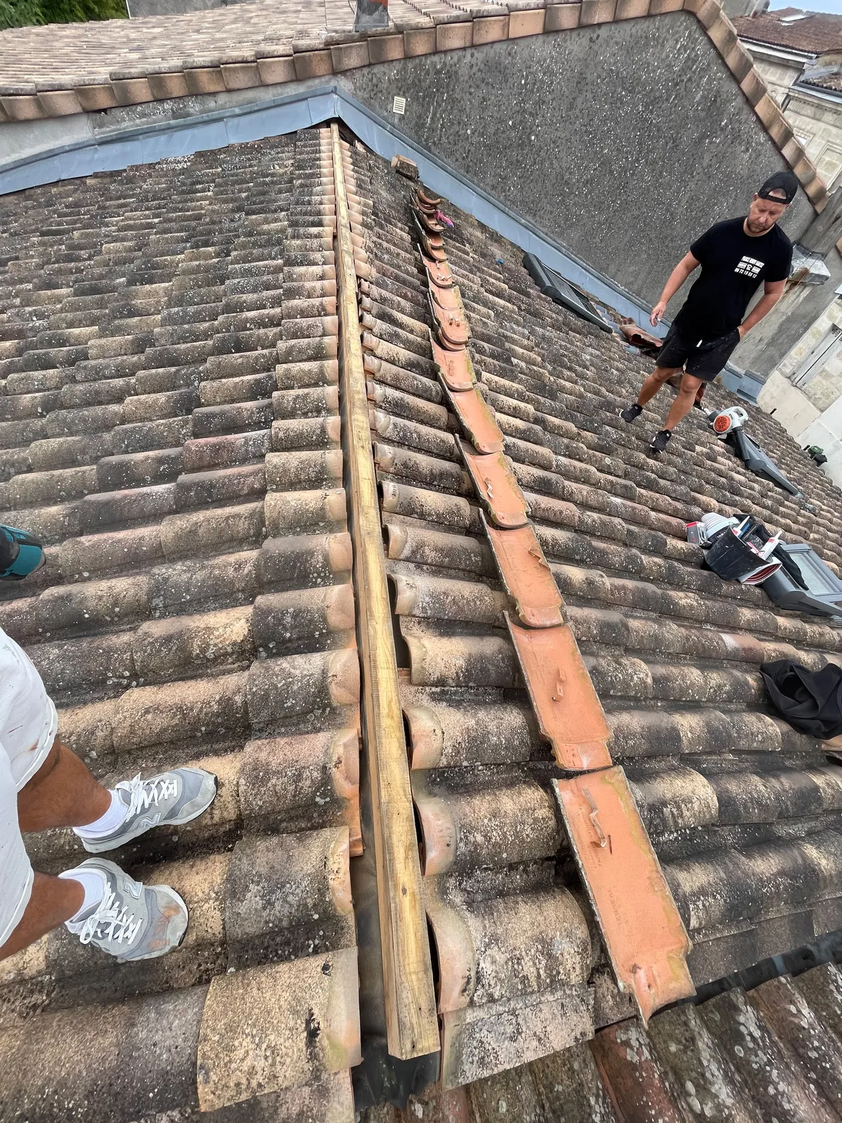 Chantier de couverture dans les Yvelines