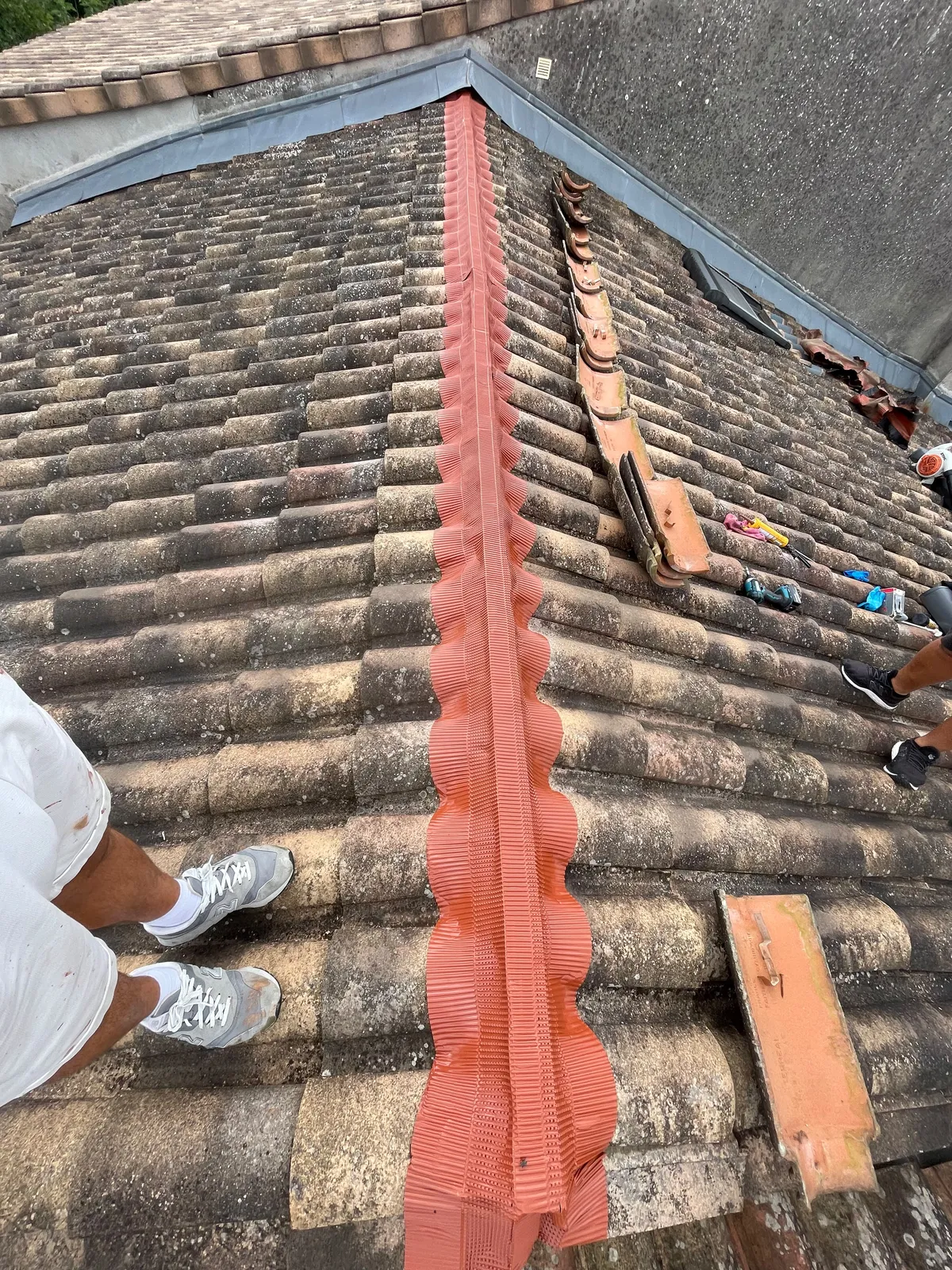 Chantier de couverture dans les Yvelines