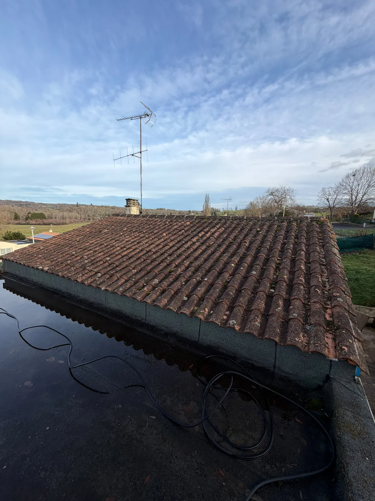Chantier de couverture dans les Yvelines