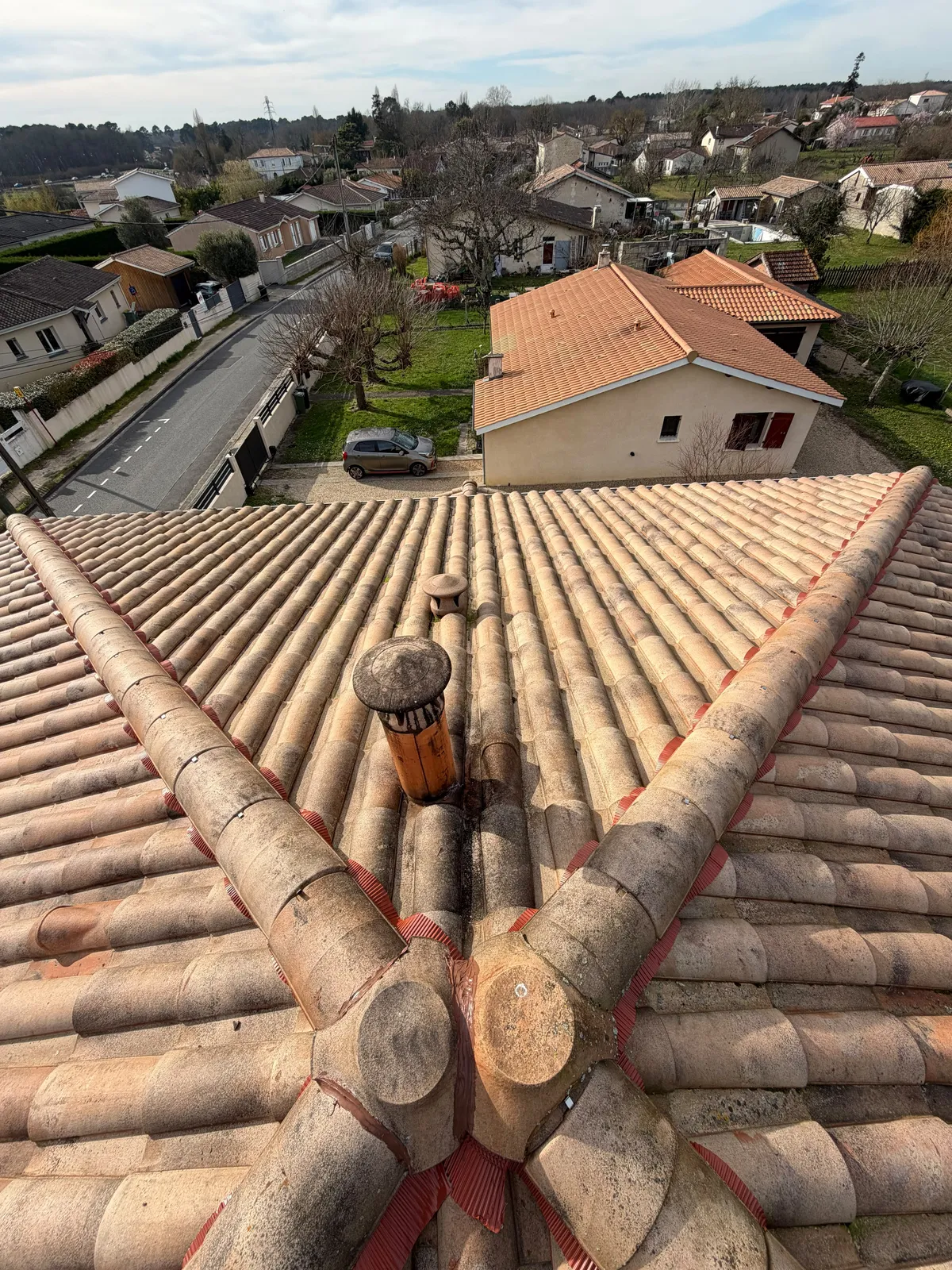 Chantier de couverture dans les Yvelines