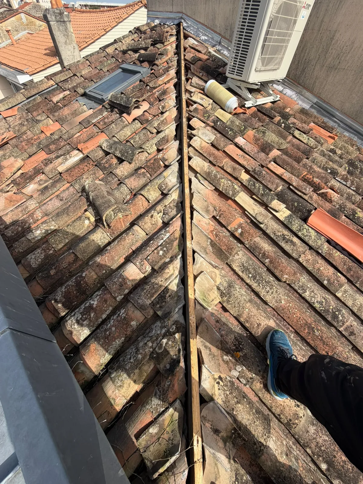 Chantier de couverture dans les Yvelines