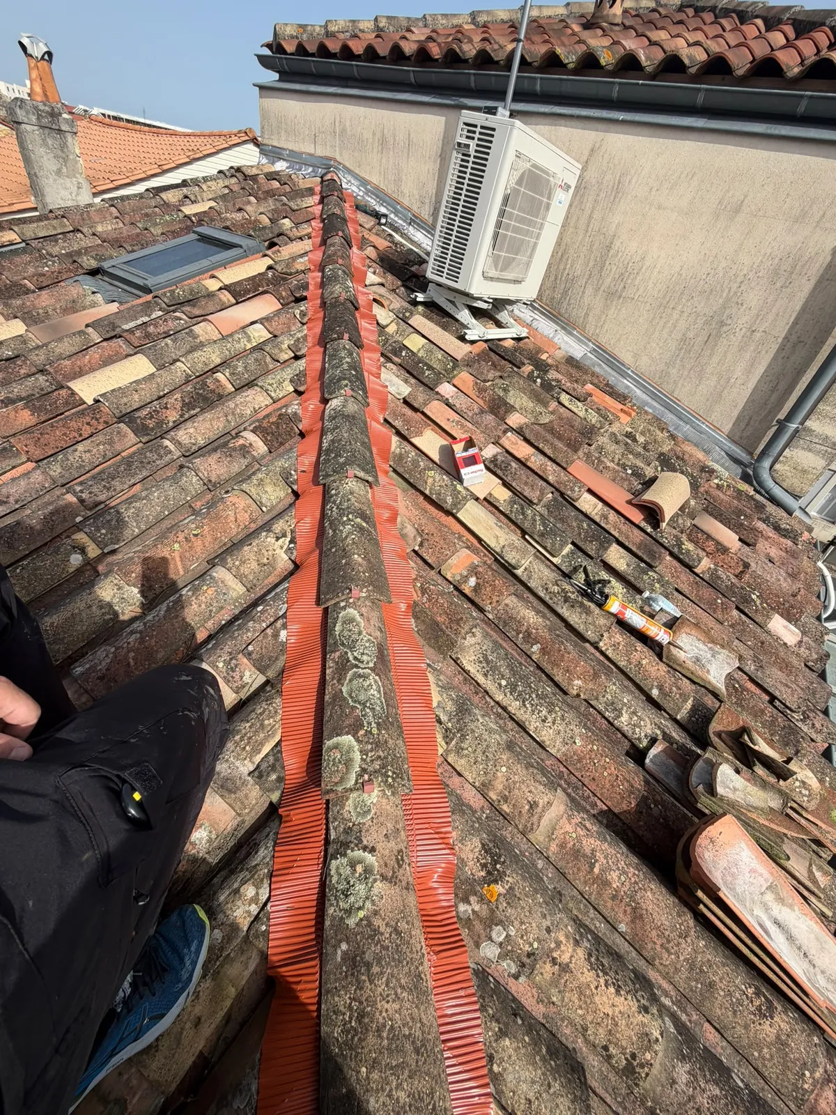 Chantier de couverture dans les Yvelines