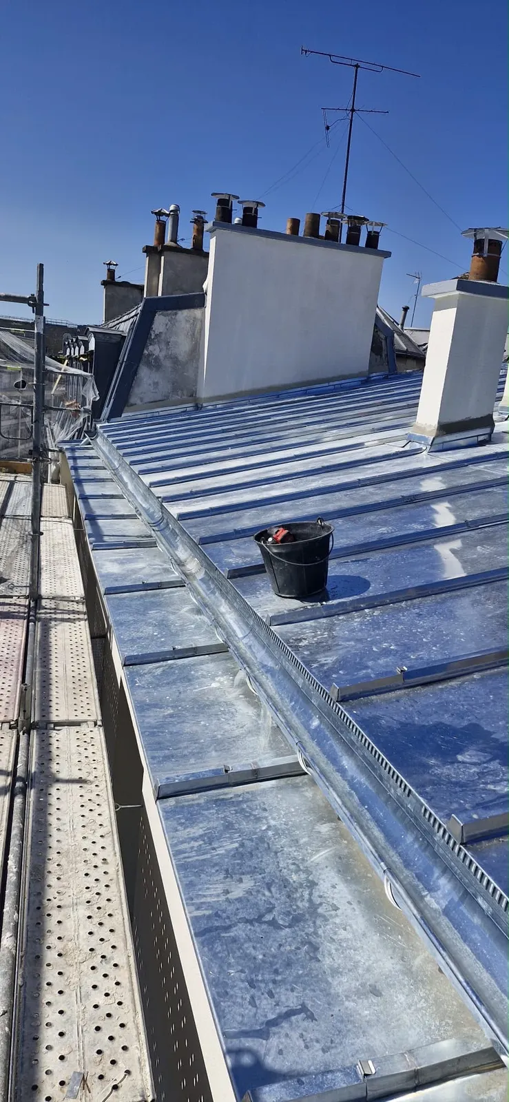 Chantier de couverture dans les Yvelines