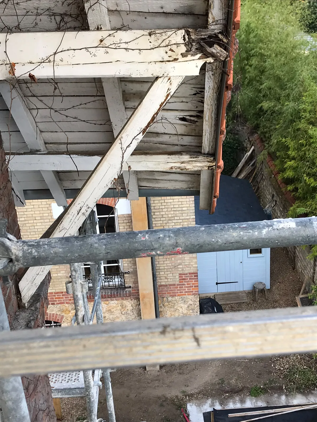Chantier de couverture dans les Yvelines