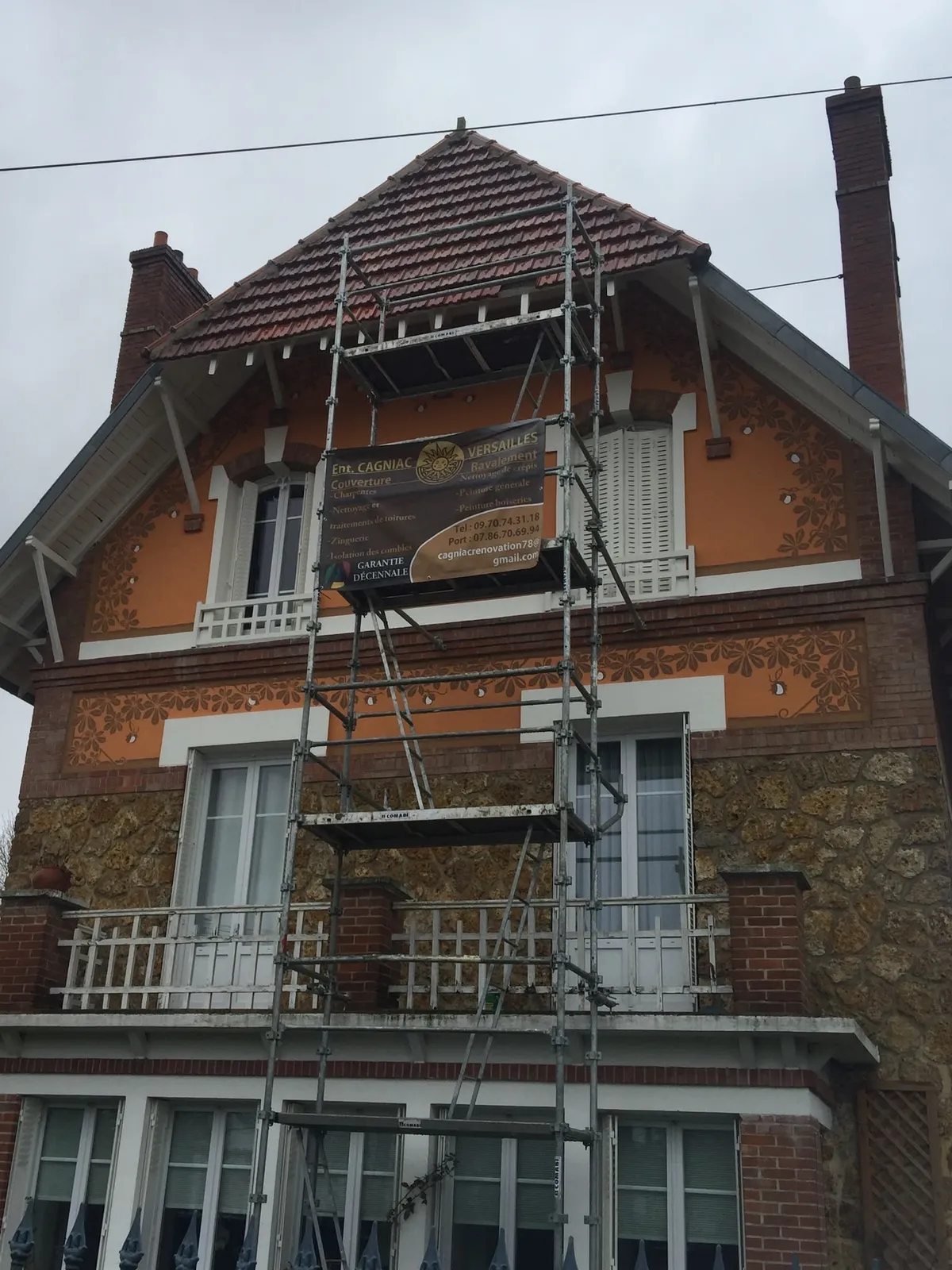 Chantier de couverture dans les Yvelines
