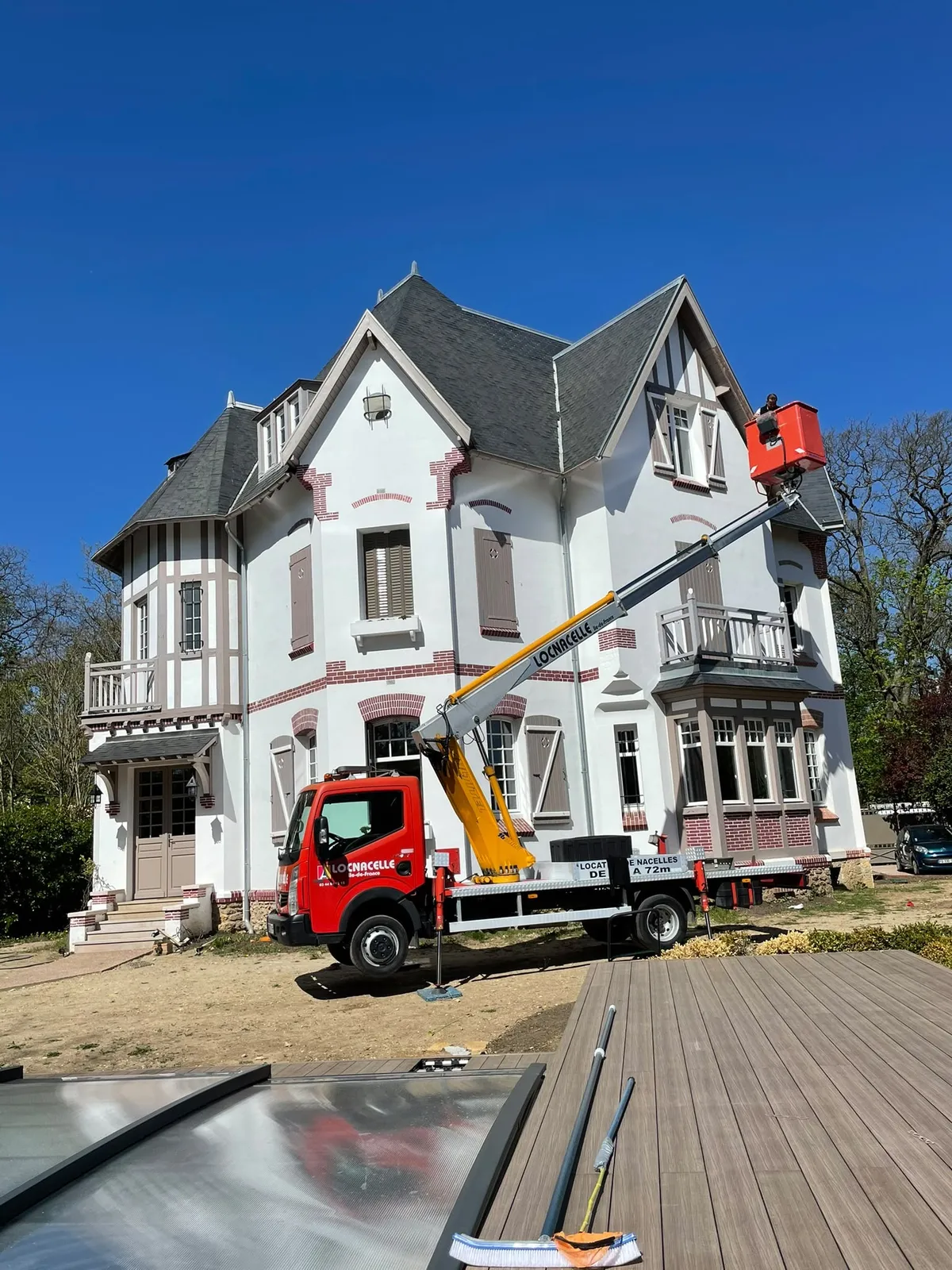Chantier de couverture dans les Yvelines