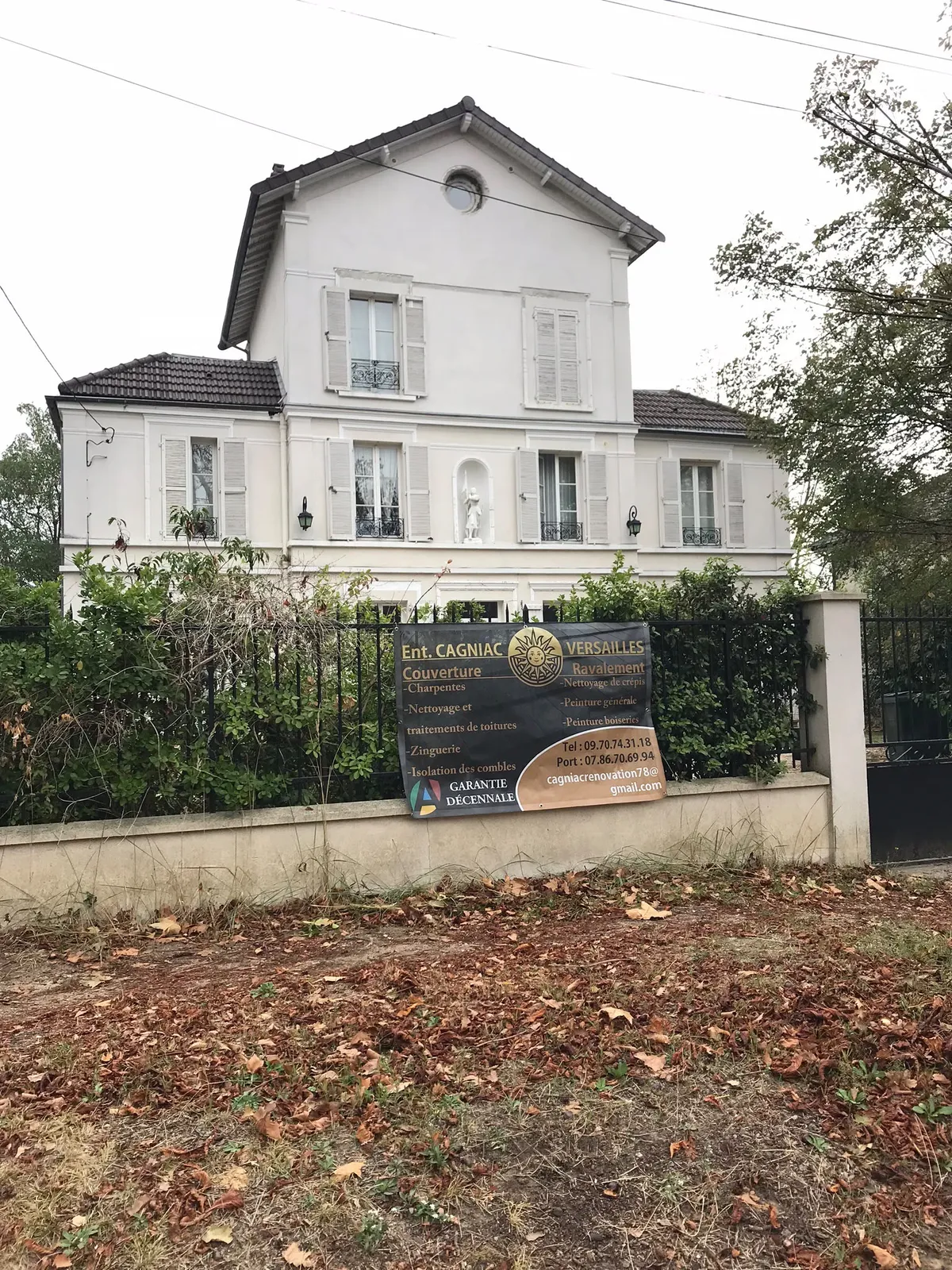Chantier de couverture dans les Yvelines