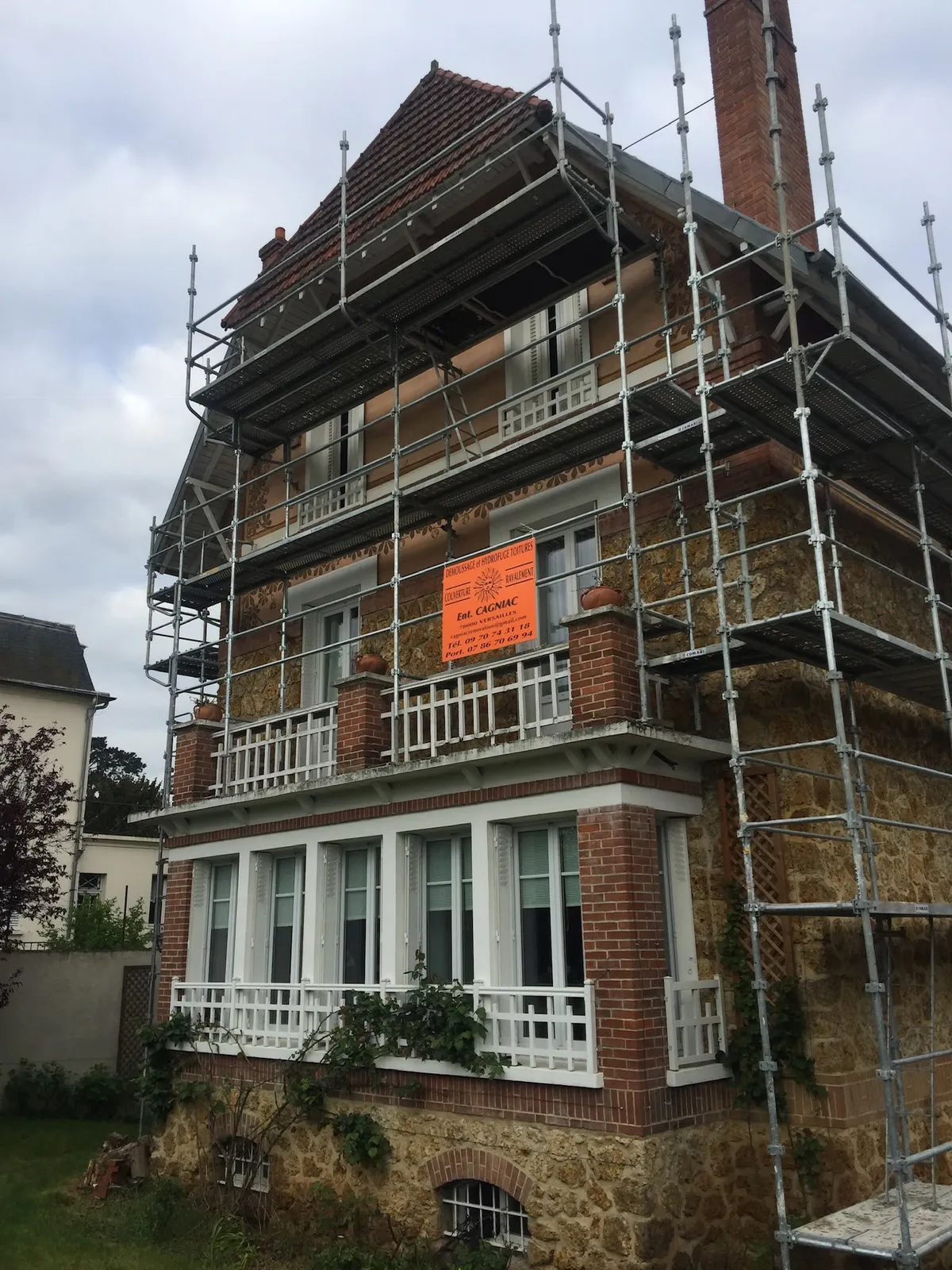 Chantier de couverture dans les Yvelines